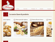 Tablet Screenshot of pastificiolabolognese.com